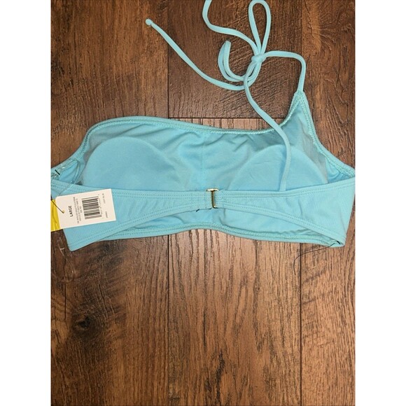 Women’s Large Forever 21 Light Blue One-Shoulder Bikini Top, NWT - Picture 4 of 6